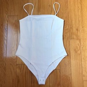 NWT Forever 21 medium white bodysuit